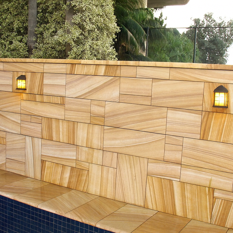 Sandstone cladding Installation